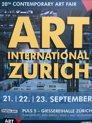 Poster of the 20th Art International Zurich 2018