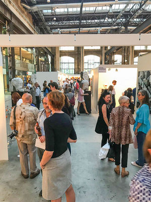 Visitors at the 20th Art International Zurich 2018